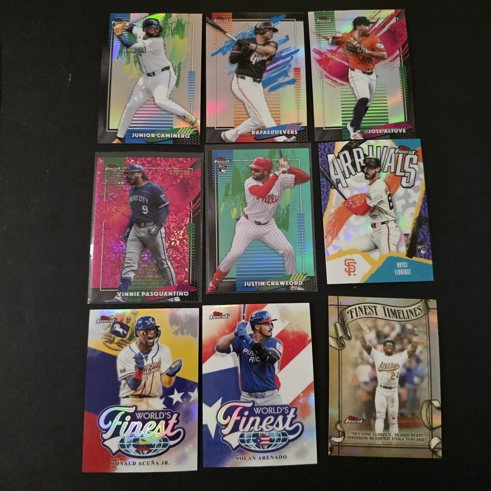 2026 Topps Finest Massive Lot Of 171 Cards: Inserts, Refractors, #d, & Base